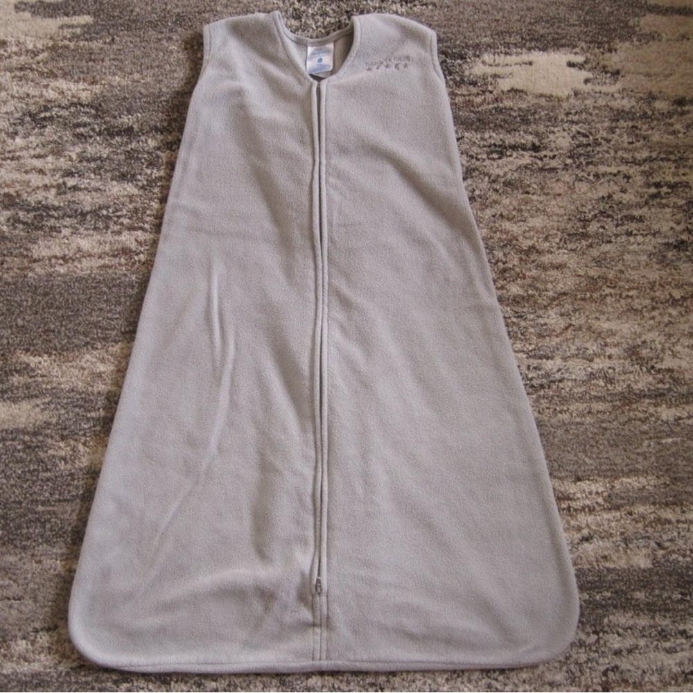 Halo Fleece SleepSack Wearable Blanket Gray Full Zip Large 12-18M 22-28 lbs